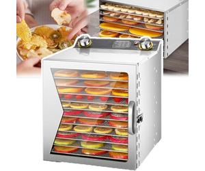 GYDUHYE 400w Freeze Dryer, Freeze Dried Machine, 6/8/12 Layers+Timing: 0-12 H, Temperature: 35-90 ℃+6 Inch Fan Blade, 360° Fan, for Fruits, Vegetables, Meat, Seafood(Size:12layers)