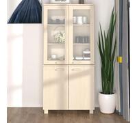 GYDUHYE Highboard Solid Wood Pine Honey Brown,Sideboard Display Cabinet,Shelf Wooden Cupboard Living Room Storage Bookcase