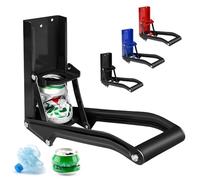 GYE 16 oz Metal Aluminum Can Crusher, Wall Mounted Heavy Duty Smasher for Aluminum Seltzer, Soda, Beer Cans And Bottles for Recycling, Gadgets for Home (Black)