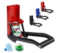 GYE 16 oz Metal Aluminum Can Crusher, Wall Mounted Heavy Duty Smasher for Aluminum Seltzer, Soda, Beer Cans And Bottles for Recycling, Gadgets for Home (Red)