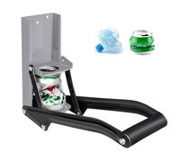 GYE 16 oz Metal Aluminum Can Crusher, Wall Mounted Heavy Duty Smasher for Aluminum Seltzer, Soda, Beer Cans And Bottles for Recycling, Gadgets for Home (Gray)