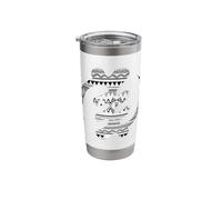 Gye Nyame Adinkra Tradition Symbol West African Pattern Stainless Steel Insulated Tumbler
