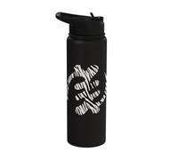 Gye Nyame Adinkra West African Symbol Ghanaian People Stainless Steel Insulated Water Bottle