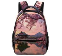 Gyeongbokgung Palace Seoul Lake Backpack Cute Laptop Bag Travel Daypack | Laptop Backpack,Lightweight,Business Backpack,for Men Women,Shoulder Bag,for Camping Picnic