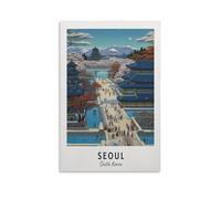 Gyeongbokgung Palace South Korea Asia Travel Prints Wall Art Posters And Prints Travel Gift Home Decor Wall Art on Canvas 16x24inch(40x60cm)