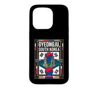 Gyeongju South Korea Flag Ancient Temples Heritage Vintage Case for iPhone 15 Pro