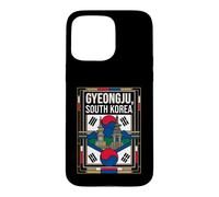 Gyeongju South Korea Flag Ancient Temples Heritage Vintage Case for iPhone 15 Pro Max