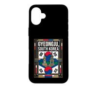 Gyeongju South Korea Flag Ancient Temples Heritage Vintage Case for iPhone 16 Plus