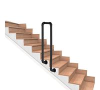 GYEQXKT Alloy Metal Handrailing for Outdoor Stairs, Side Mounted Step Rail with Installation Kit - Max. Load 200kg, Concrete or Wooden Stairs