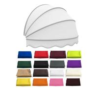 GYEQXKT Folding Dome Awning for Windows & Doors Patio Canopy UV Protection Outdoor Round Awning Retractable shade (White 140cm/4.59ft)