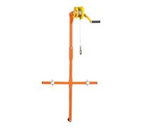 GYEQXKT Manual Winch Lifting Tool, Self-Locking Crane Bracket for Outdoor Air Conditioner Installation, 150kg Load Capacity, 10m Length