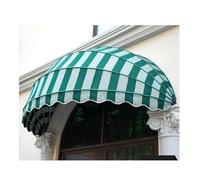GYEQXKT Retractable Canvas Dome Awning for Patio, Galvanized Foldable Frame, Curved Window Canopy, 150cm/59.05in, Stylish Outdoor Shade Solution