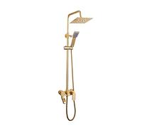 GYEQXKT Shower System Shower Faucet Set with 3 Functions Bathroom Antique Gold with 8\
