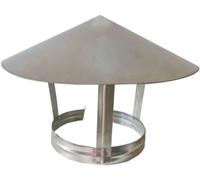 GYEQXKT Stainless Steel Chimney Cowl Bird Guard Chimney Pot Cap High Top High Top Top All Purpose Chimney Capper,Hoop Adjustable (Size : 125mm)