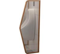 GYEQXKT Stainless Steel Men's Urinal Partition for Public Restroom Wall Mounted Urinal Baffle with Glass Panel Room Divider