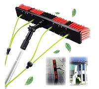 GYEQXKT Telescoping Window Cleaning Pole 3-12m with 30cm Water Brush - Extendable Solar Panel & Veranda Roof Cleaning Kit - 6m Reach - Easy to Use