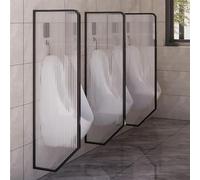 GYEQXKT WallMounted Urinal Privacy Screen Sound Barrier for Public Toilets 3Pack Room Divider Panels Black Partition Walls for Enhanced Privacy and Noise Reduction