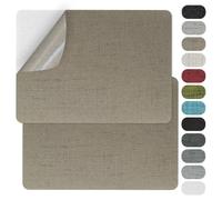 GYGYL 2 Pcs 20.3cm X 28cm (8 X 11in) Fabric Repair Patches, Linen Repair Patches, Self-Adhesive Fabric Patch for Sofas, Couch, Furniture,Tote Bags, Car Seats-2.0 Khaki