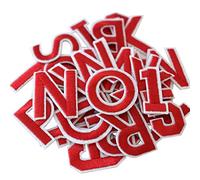 GYGYL 72 Pieces Iron on Letters and Numbers Patches, Red Letter Patches Alphabet Embroidered Patch A-Z, Numbers 0-9 Applique for Clothes, Dress, Hat, Socks, Jeans, DIY Accessories