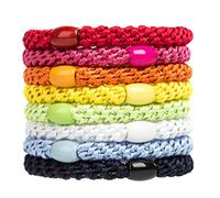GYGYL 8Pcs Mixed Color Hair Ties for Women Girls, Elastics Hair Bands Ponytail Holders for Thick Hair, No Damage No Crease Hair Elastics(Style 1)