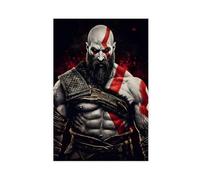 gyhac God of War Kratos Video Game Artwork Poster Canvas Poster Bedroom Decor Landscape Office Room Decor Gift 24x36inch(60x90cm)
