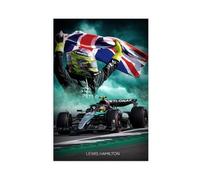 gyhac Lewis Hamilton F1 2024 Canvas Poster Wall Art Decor Print Picture Paintings for Living Room Bedroom Decoration 12x18inch(30x45cm)