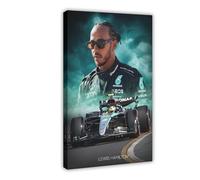 gyhac Lewis Hamilton F1 2024 Canvas Poster Wall Art Decor Print Picture Paintings for Living Room Bedroom Decoration 12x18inch(30x45cm)