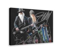 gyhac Super Favorite Rock Band ZZ TOP Band Autographed Canvas Poster Wall Art Decor Print Picture Paintings for Living Room Bedroom Decoration 08x12inch(20x30cm)