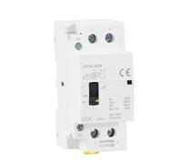 GYHC 2P 40A 63A 2NO or 2NC Manual Household Modular DIN Rail AC Contactor AC220V 230V Manual Control(2P 40A 2N0 220V)