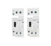 GYHC 2P 40A 63A 2NO or 2NC Manual Household Modular DIN Rail AC Contactor AC220V 230V Manual Control AUOQKQUT(2P 40A 2NC 220V)