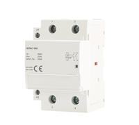 GYHC 2Phase 100A AC Contactor 220V 230V Din Rail Household Modular Contactor Switch Controller Smart Home Hotel Use 1Pcs(2P 100A 2NO 230VAC)