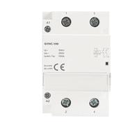 GYHC 2Pole 100A Modular Contactor 2NO 2NC 1NO1NC 220V 110V 24V Automatic Household Din Rail Type ICT 50/60Hz(2P 100A 2NO 230VAC)