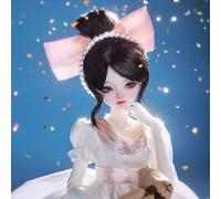GYHCB Retro 44 CM BJD Doll 1/4 Ball Jointed SD Dolls Resin Material Princess Figures with Clothes Shoes Wig Makeup Accessories