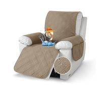 GYHH Recliner Chair Covers,Recliner Sofa Cover,Waterproof Anti Slip Armchair Covers,reclining Chair Cover, Recliner Furniture Protector for Kids, Pets (Light coffee)