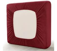 GYHH Stretch Sofa Seat Cushion Cover,Fitted Sofa Couch Cushion Covers Furniture Protector Seat Couch Cover with Elastic Bottom for Pets & Kids (Wine Red,1 Seat)