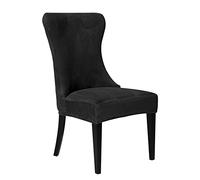 GYHH Tufted Wingback Dining Chair Covers Wingback Slipcover - Reusable Arm Chair Protector Cover Stretch Velvet Fabric for Dining Room Banquet Home Decor
