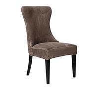 GYHH Tufted Wingback Dining Chair Covers Wingback Slipcover - Reusable Arm Chair Protector Cover Stretch Velvet Fabric for Dining Room Banquet Home Decor
