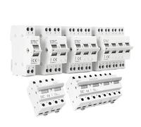 GYHO8 1P 2P 3P 4P 40A 63A 100A 125A Interlock Circuit Breaker AC Din Rail Manual Transfer Switch ATS 1Pcs(25v,4P)