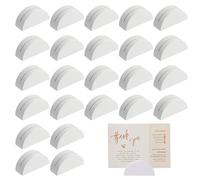 Gyinere 24 Pcs Table Number Holders,Place Card Holders,Table Number Stands,Picture Semicircular Design For Wedding Banquet Reception Anniversary Birthday Party
