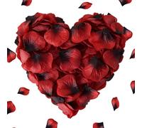 GYIOFAI 4000 Pcs Rose Petals, Artificial Flowers Petals, No-Taste Emulation Silk Rose Petal, Romantic Confession Decorations, for Wedding, Valentine's Day, Proposal, Anniversary (Dark Red)