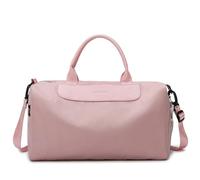 Gyios Backpack Gym Bag For Women Pu Leather Handle Dry Wet Separated With Shoe Compartment & Pocket Waterproof Duffle Bag-pink-43 * 23 * 23cm