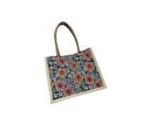 Gyios Bag Women's Linen Vintage Handbag With Button, Large Capacity Grocery Handbags, Portable Retro Beach Organizer And Lunch Bag-a