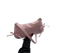 Gyios Bag Women's Pu Leather Shoulder Bag, Cute Designer Bow Tie Armpit Handbag, Y2k Fashion Purse-pink