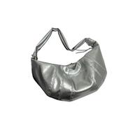 Gyios Bag Women's Pu Leather Shoulder Bag, Large Capacity Crescent Crossbody Shopper For Winter, Daily Work Travel-silver-52x24x15cm