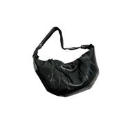 Gyios Bag Women's Pu Leather Shoulder Bag, Large Capacity Crescent Crossbody Shopper For Winter, Daily Work Travel-black-52x24x15cm