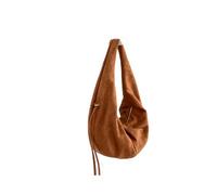 Gyios Bag Women's Suede Shoulder Bag,korean Vintage Dumpling Purse, Stylish Underarm Crossbody Handbag For Daily Use-brown