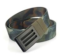 Gyios Belt Alloy Flap Buckle Double-sided Two-tone Belt, Casual, Versatile, Simple Canvas Woven Trouser Belt-g-120cm