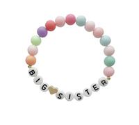 Gyios Bracelet Rainbow Polymer Clay Color Slice Ladies Handmade Bracelet-f