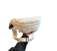 Gyios Bum Bag Waist Fanny Pack for Women Men Fashion Packs Bumbag Cross Body Adjustable Travel Large Pockets Running Hiking Outdoor-White
