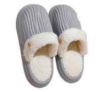 Gyios Cotton slippers Women's Winter Warm Plush House - Non-slip Eva Sole, Removable Fur Lining, Indoor Shoes With Easy-clean Design